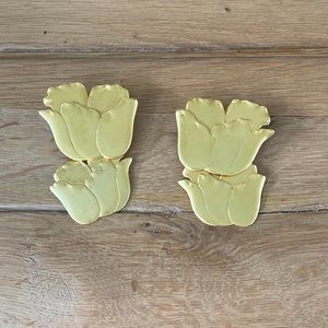 Tuckernuck Gold Flower Earrings